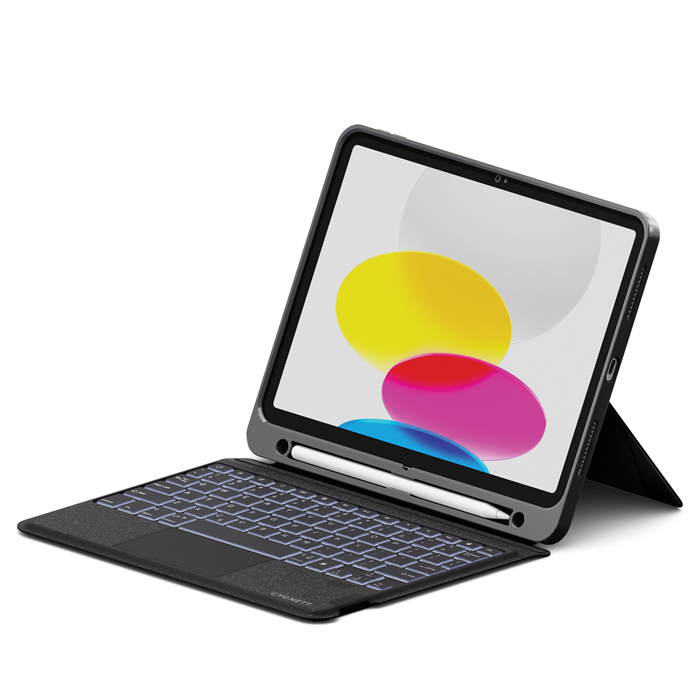 Cygnett Apple iPad (11.0') 11th Gen (A16)/iPad 10th Gen (10.9') Magnetic Keyboard + Case - Black(CY5331CKBCA), Multiple Viewing Angles, 2 Years Warr CY5331CKBCA