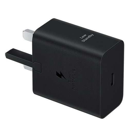 Samsung 25W GaN USB-C Fast Wall Charger - Black(EP-T2510NBEGAU), 1x USB-C, Supports up to 25W, Compact & Travel-Ready, 1 Year Warranty EP-T2510NBEGAU