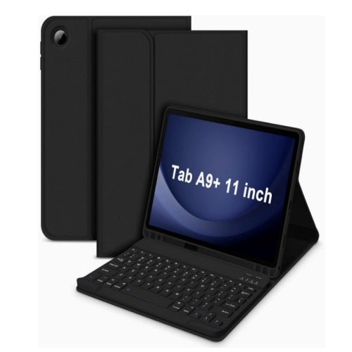 USP Samsung Galaxy Tab A11+ / Tab A9+ (11') Keyboard Case Cover Black - Ultra-Slim, Lightweight, Auto Wake/Sleep Function, PU Leather, 3 Years Warranty kbcba11a9plus