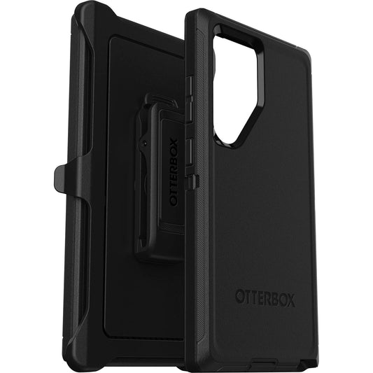 OtterBox Defender Samsung Galaxy S24 Ultra 5G (6.8') Case Black - (77-94494), DROP+ 5X Military Standard, Included Holster, Wireless Charging Compatible 77-94494