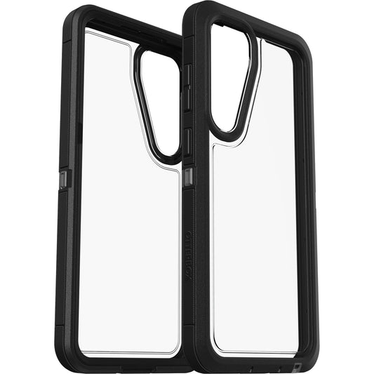 OtterBox Defender XT Clear Samsung Galaxy S24+ 5G (6.7') Case Clear/Black - (77-94721), DROP+ 5X Military Standard, Port cover block dust and dirt 77-94721