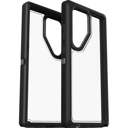 OtterBox Defender XT Clear Samsung Galaxy S24 Ultra 5G (6.8') Case Clear/Black - (77-94727), DROP+ 5X Military Standard, Port cover block dust and dirt 77-94727