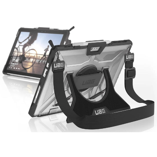 UAG Plasma Surface Pro (7+/7/6/5/4) with Hands & Shoulder Strap Case - Ice(SFPROHSS-L-IC), DROP+ Military Standard, Armor Shell, 360-degree rotational SFPROHSS-L-IC