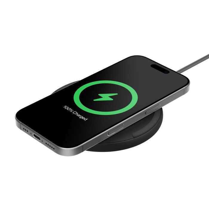 Belkin BoostCharge Wireless Charging Pad (15W) + USB-C to USB-C Cable (1.5M) - Black (WIA012fqBK), LED Indicator, $2500 CEW, 2 Years Warranty WIA012fqBK