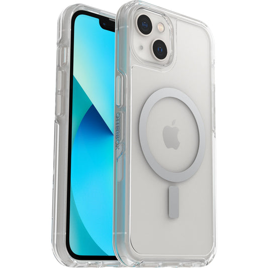 OtterBox Symmetry+ Clear MagSafe Apple iPhone 13 Case Clear - (77-85644), Antimicrobial, DROP+ 3X Military Standard, Raised Edges, Ultra-Sleek 77-85644