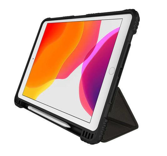 Cygnett Rugged WorkMate Evolution Apple iPad (10.2') (9th/8th/7th Gen) Protective Case - Black/Charcoal (CY3076CPWOR), 360 Heavy Duty Protection, Rug CY3076CPWOR