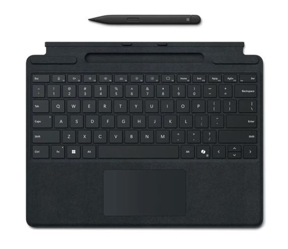 Microsoft Surface Pro 8/9/X/10/11 Business Signature Mechanical & Backlit Key Large Type cover Keyboard Black with Slim Pen 8X6-00182