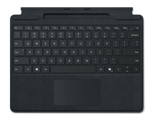 Microsoft Surface Pro Signature Keyboard Black Microsoft Cover port compatible Pro 11 Pro 10 Surface Pro 9 Surface Pro 8 Surface Pro X -No Pen 8XA-00182