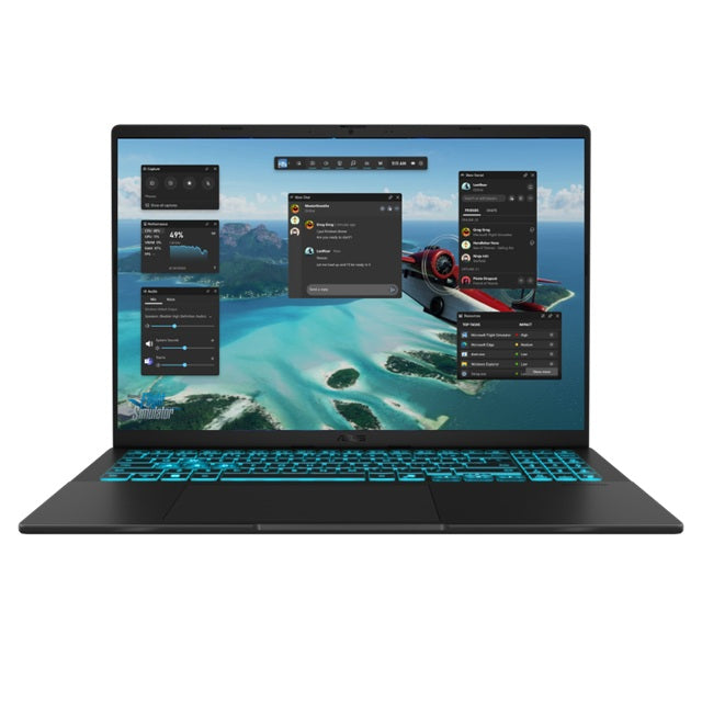 ASUS VivoBook V16 16' WUXGA Notebook Intel Core 7 240H DDR5 16GB 1TB RTX 5050 8GB GDDR7 Black Win 11 Pro 1.95kg 1Y Warranty V3607VH-RP033X