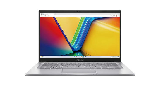 ASUS Vivobook X14 14' Intel i7-1355U 16GB 1TB USB-C Windows 11 Pro Intel Iris Graphics HDMI 42W Wifi 6. ErgoSense KB Silver 1.4kg 1yr Wty Notebook X1404VA-NK653X
