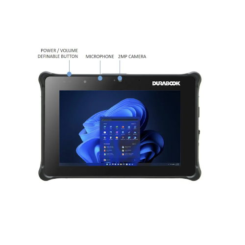 DURABOOK R8, 8' FHD, Intel Core i5-1230U, Windows 11, 8GB RAM, 256GB PCIe SSD, Wi-Fi 6E, Bluetooth v5.3, 2MP Front Camera, 3 year Warranty R8H1P2DAHBXX