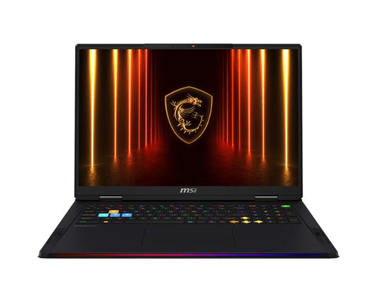 MSI Raider Series Gaming Notebook 18' UHD Intel Core Ultra 9 285HX DDR5 32GB*2 2TGen5*1 + 2TGen4*1 Windows11 Pro Nvidia RTX 5080 GDDR7 16GB  Raider 18 HX AI A2XWIG-244AU