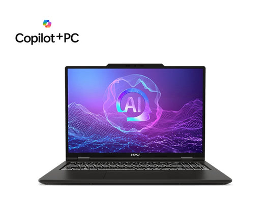 MSI Venture Series Business Notebook 16' 2k OLED AMD Ryzen AI 7 350 DDR5 8GB*2 512GB SSD Windows11 Home AMD Radeon Graphics Ryzen AI 300 Venture A16 AI+ A3HMG-015AU