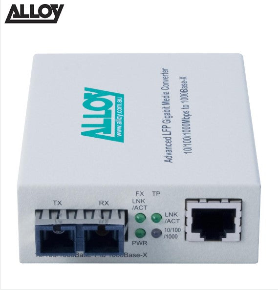 Alloy GCR2000SC.10 Gigabit Standalone, Rackmount Media Converter, Ethernet, Dual Purpose, Standalone or Installed GCR2000SC.10