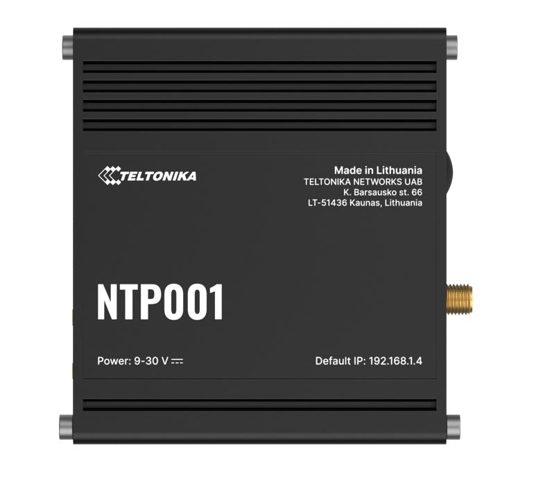 Teltonika NTP001, Accurate & low-cost NTP server, Network Time Synchronization, GNSS capabilities, UTC-traceable time, Plug-and-play functionality NTP001000000