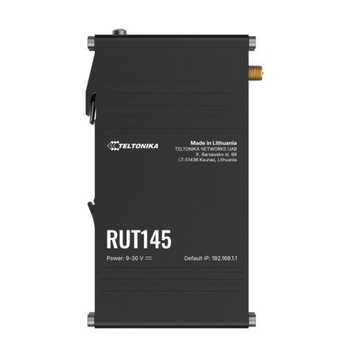 Teltonika RUT145 Industrial RS485 Router, Wi-Fi & Ethernet Connectivity, Industrial Data Collection-Ready with RMS Support, PSU Excluded RUT145000000