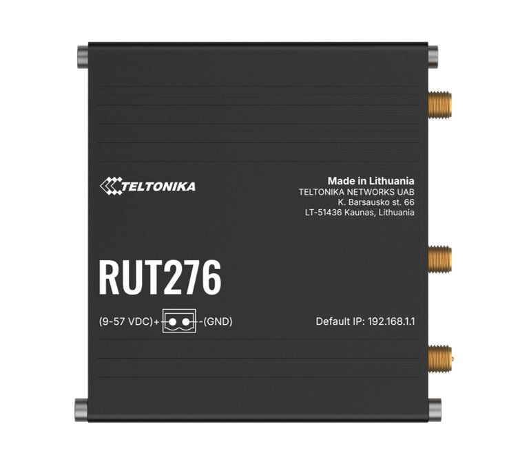 Teltonika RUT276 Compact Redcap 5G Router, Built-in RS232/RS485, 2 x SIM Slots, 2 x RJ45 ports, 10/100 Mbps, PSU Excluded RUT276000000