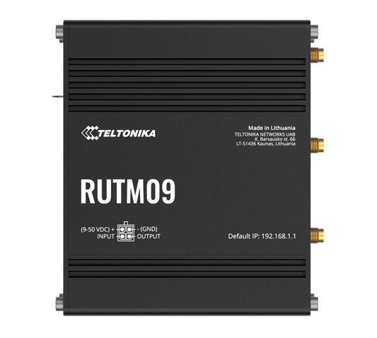 Teltonika RUTM09 wireless 4G LTE, 2 SIM cards, 4 x RJ45 ports, 10/100/1000 Mbps, PSU included RUTM09000300