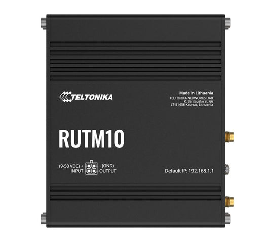 Teltonika RUTM10 wired with 4x Gigabit Ethernet ports, Dual-band Wi-Fi, 128 tag/port-based VLANs, PSU included RUTM10000300