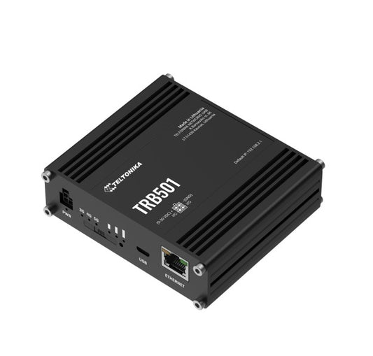 Teltonika TRB501 Industrial 5G Gateway, Ultra-high Cellular Speeds of up to 1 Gbps, Backward Compatible with 4G (LTE CAT 20) Network, PSU included TRB501100400