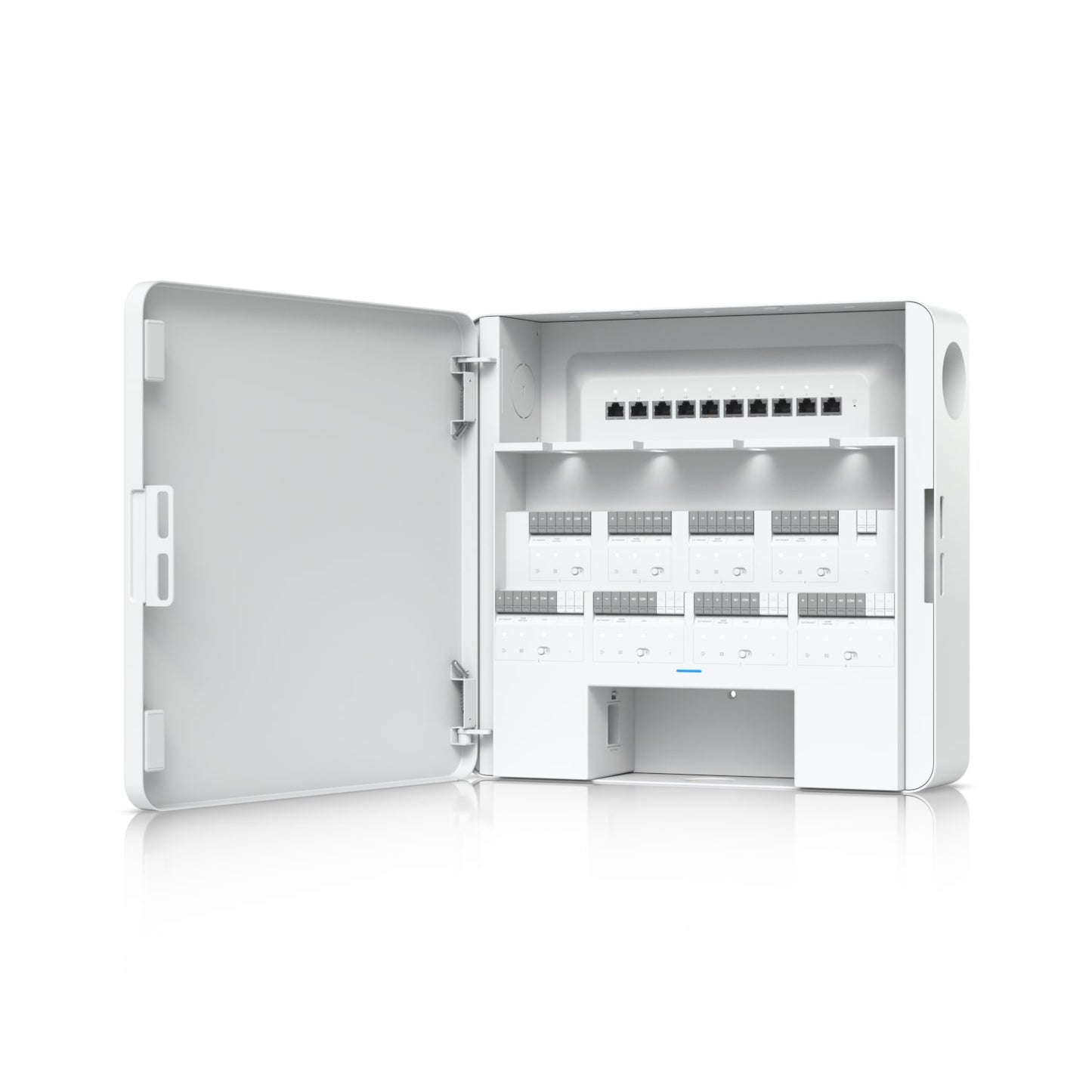 Ubiquiti Enterprise Access Hub, With Entry And Exit Control to Eight Doors, Battery Backup Support, (8) Lock terminals (12V or Dry), 2Yr Warr EAH-8
