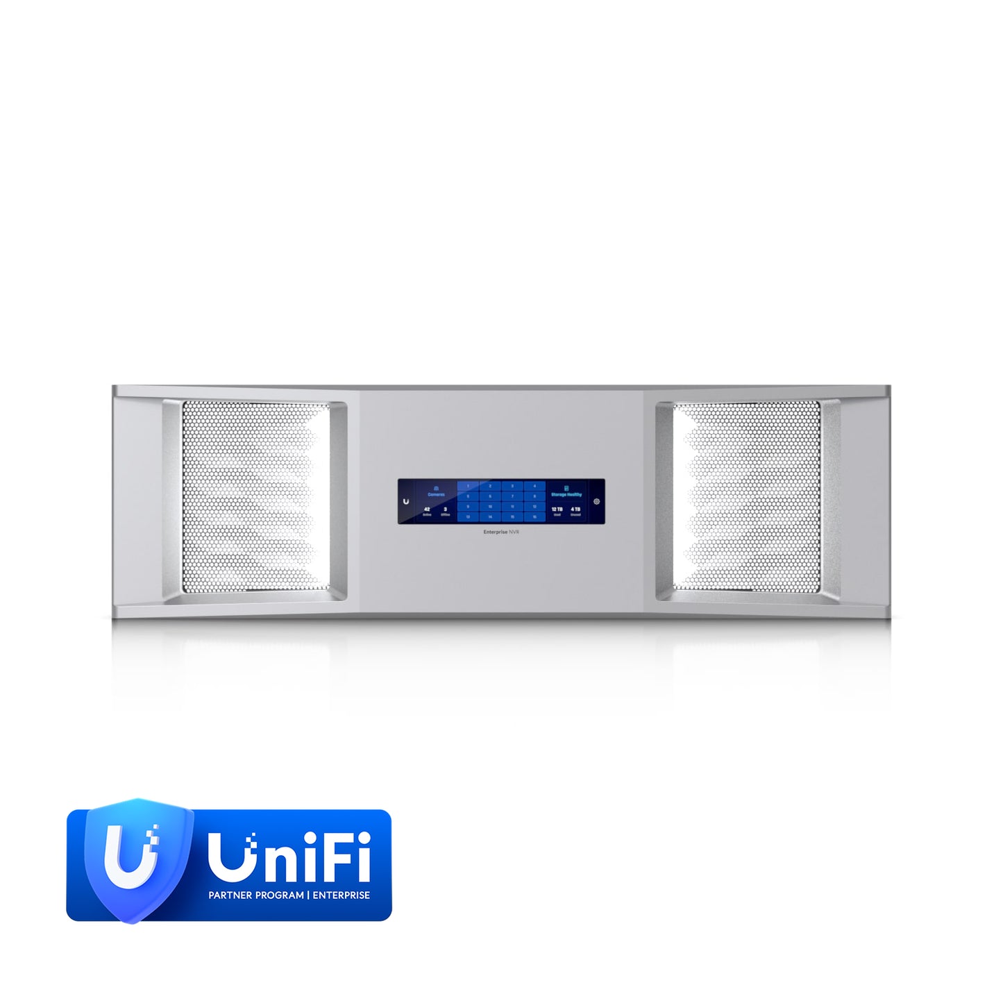 Ubiquiti Enterprise NVR Bezel, Faceplate Integrates Enterprise Network Video Recorder, 4.7' Touch Display & LED Illumination *Require Deal Reg* UACC-ENVR-Bezel