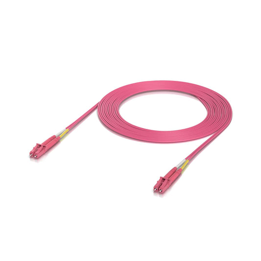 Ubiquiti OM4 Duplex LC UPC Fiber Patch Cable, Indoor OM4 multi-mode fiber patch cable with duplex LC UPC connectors. UACC-OFC-M2-LULU-3M-50