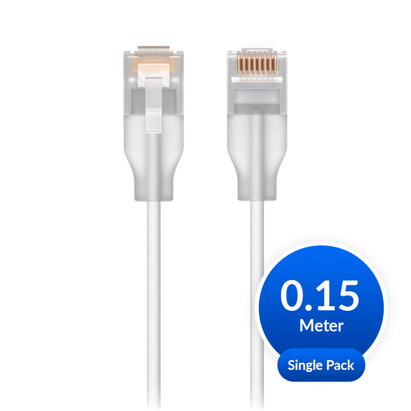 Ubiquiti UniFi Etherlighting Patch Cable, Single Unit, Indoor, Length 0.15m, White/Translucent UACC-Cable-Patch-EL-0.15M-W