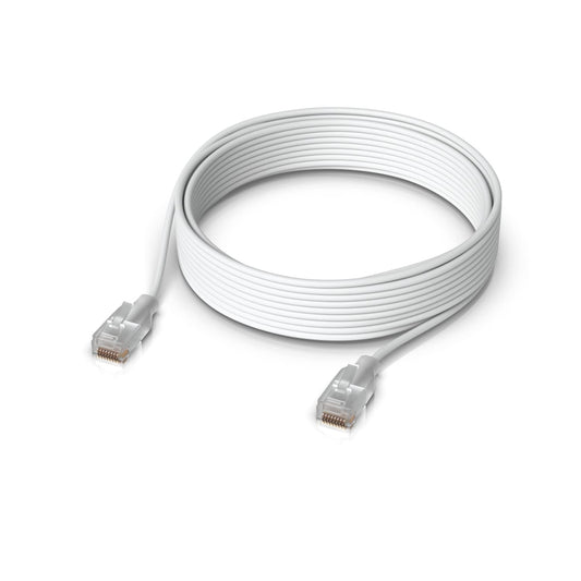 Ubiquiti UniFi Etherlighting Patch Cable, Length 12m, White, Nano-Thin Patch Cable With 10 GbE Support, Designed To Showcase EtherlightingEffects. UACC-Cable-Patch-EL-12M-W