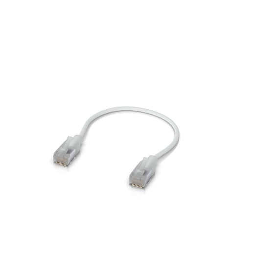 Ubiquiti UniFi Premium Patch Cable, 0.15M, Single-Pack, White, Ultra-Thin Braided Patch Cable, Designed Optimized 10GbE Networking UACC-Cable-Patch-EL-C6A-0.15M-W