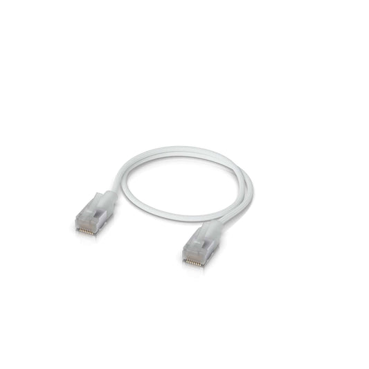 Ubiquiti UniFi Premium Patch Cable, 0.3M, White, Ultra-Thin Braided Patch Cable, Designed Optimized 10GbE Networking UACC-Cable-Patch-EL-C6A-0.3M-W