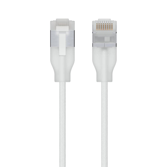 Ubiquiti UniFi Premium Patch Cable, 1M, White, Ultra-Thin Braided Patch Cable, Designed Optimized 10 GbE Networking UACC-Cable-Patch-EL-C6A-1M-W