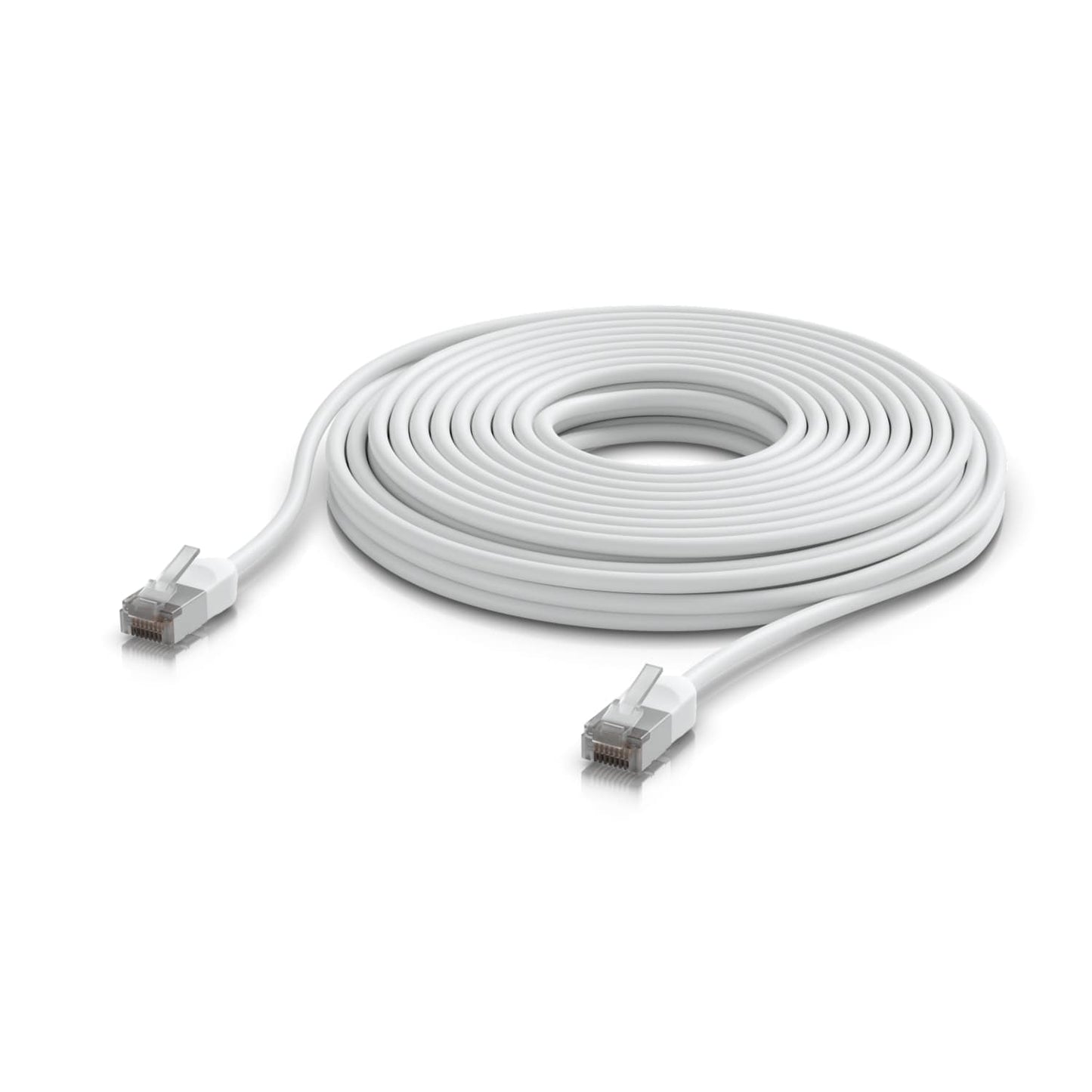 Ubiquiti UniFi Premium Patch Cable Outdoor, 12M, White, Ultra-thin, Rugged, Shielded Patch, Designed &Optimized, For 10 GbE networking, 2Yr Warr UACC-Cable-Patch-Outdoor-C6A-12M-W