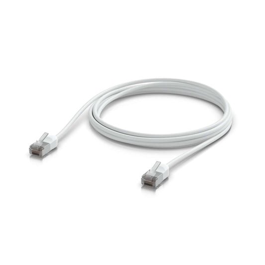 Ubiquiti UniFi Premium Patch Cable Outdoor, 2M, White, Ultra-thin, Rugged, Shielded Patch, Designed &Optimized, For 10 GbE networking, 2Yr Warr UACC-Cable-Patch-Outdoor-C6A-2M-W