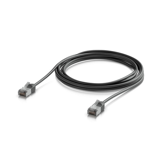 Ubiquiti UniFi Premium Patch Cable Outdoor, 3M, Black, Ultra-Thin, Rugged, Shielded Patch, Optimize, Perform Harshest Environments, 10 GbE Networking. UACC-Cable-Patch-Outdoor-C6A-3M-BK