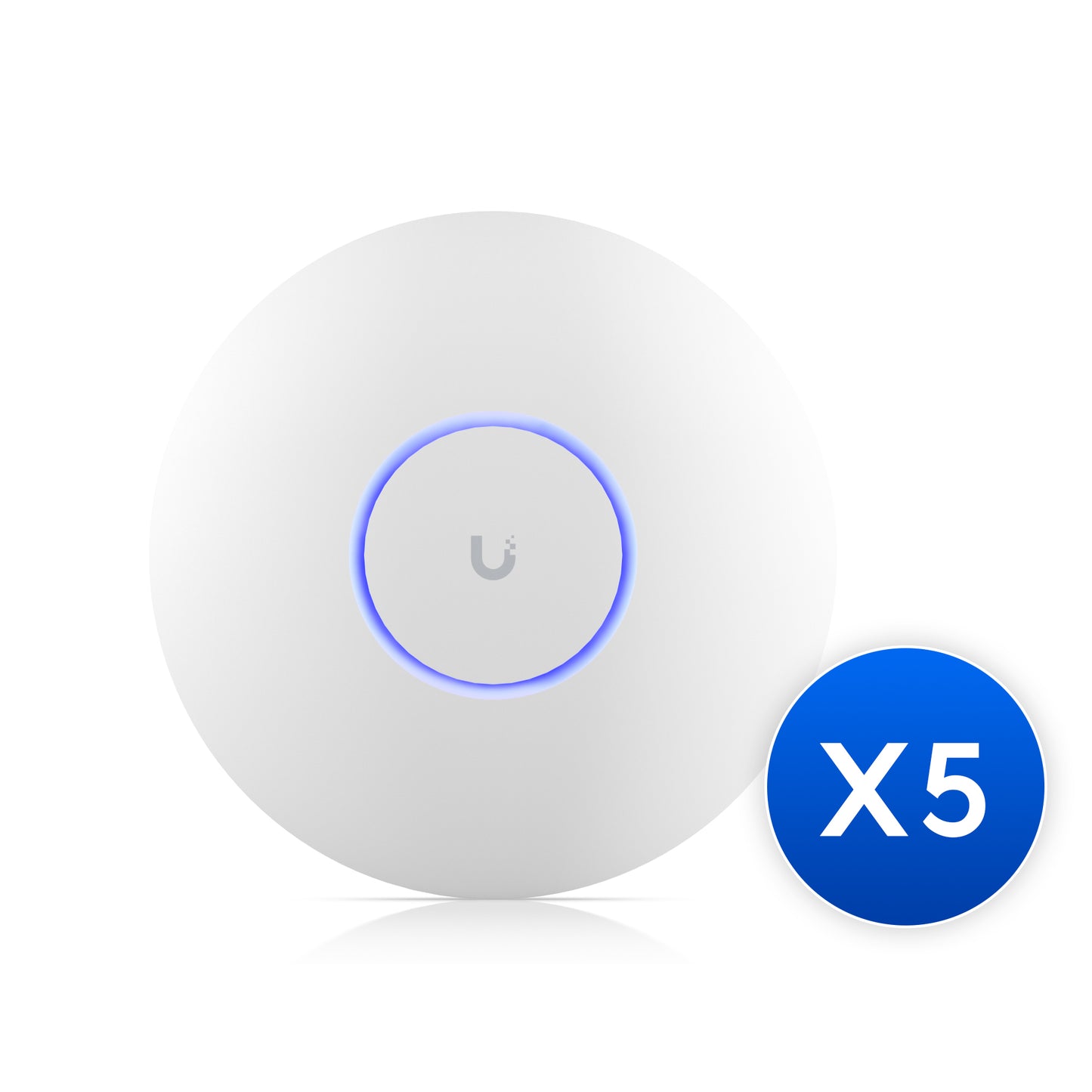 Ubiquiti UniFi WiFi 7 AP, 5 Pack, Ceiling-mount, AP 6 GHz Support, 2.5 GbE Uplink, 9.3 Gbps Over-the-air Speed, PoE+ Power, 300+ Connect Device U7-Pro-5