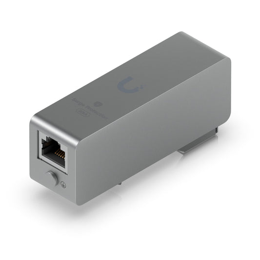 Ubiquiti Ethernet Surge Protection, Bidirectional Protection 10 GbE, PoE++, 20kA Surge Discharge Indoor Instal, Wall/DIN Rail Mount, Multiple Grounding UACC-ETH-SP-DIN