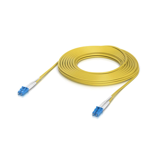 Ubiquiti OS2 Duplex LC UPC Fiber Patch Cable, Length 15M, Lightweight Fiber Patch Cable For Up To 100G Connections,  UACC-OFC-S2-LULU-15M