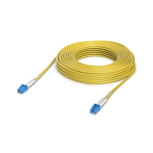 Ubiquiti OS2 Duplex LC UPC Fiber Patch Cable, Length 30M, Lightweight Fiber Patch Cable For Up To 100G Connections,  UACC-OFC-S2-LULU-30M