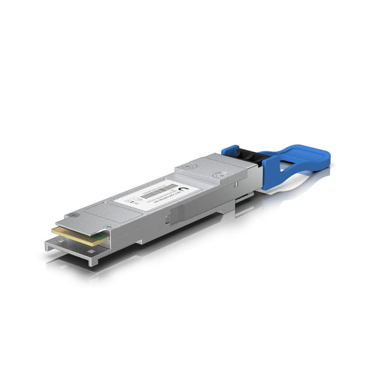 Ubiquiti 100G LR4 Single-Mode Optical Module, QSFP28 Transceiver, Supports 100G Connections, 10 Km Using Single-Mode Fiber, Duplex LC UPC Connector. UACC-OM-QSFP28-LR4