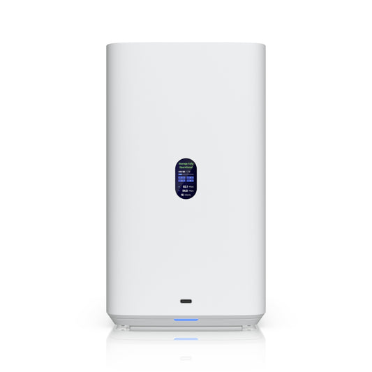 Ubiquiti UNAS 4, White, UniFi Network Storage (4)2.5/3.5' HDD Bays, (2)M.2 NVMe SSD Cach Slot, 2.5 GbE, USB-C Connect, PoE+++ Adapter, Compact Footprint UNAS-4-W