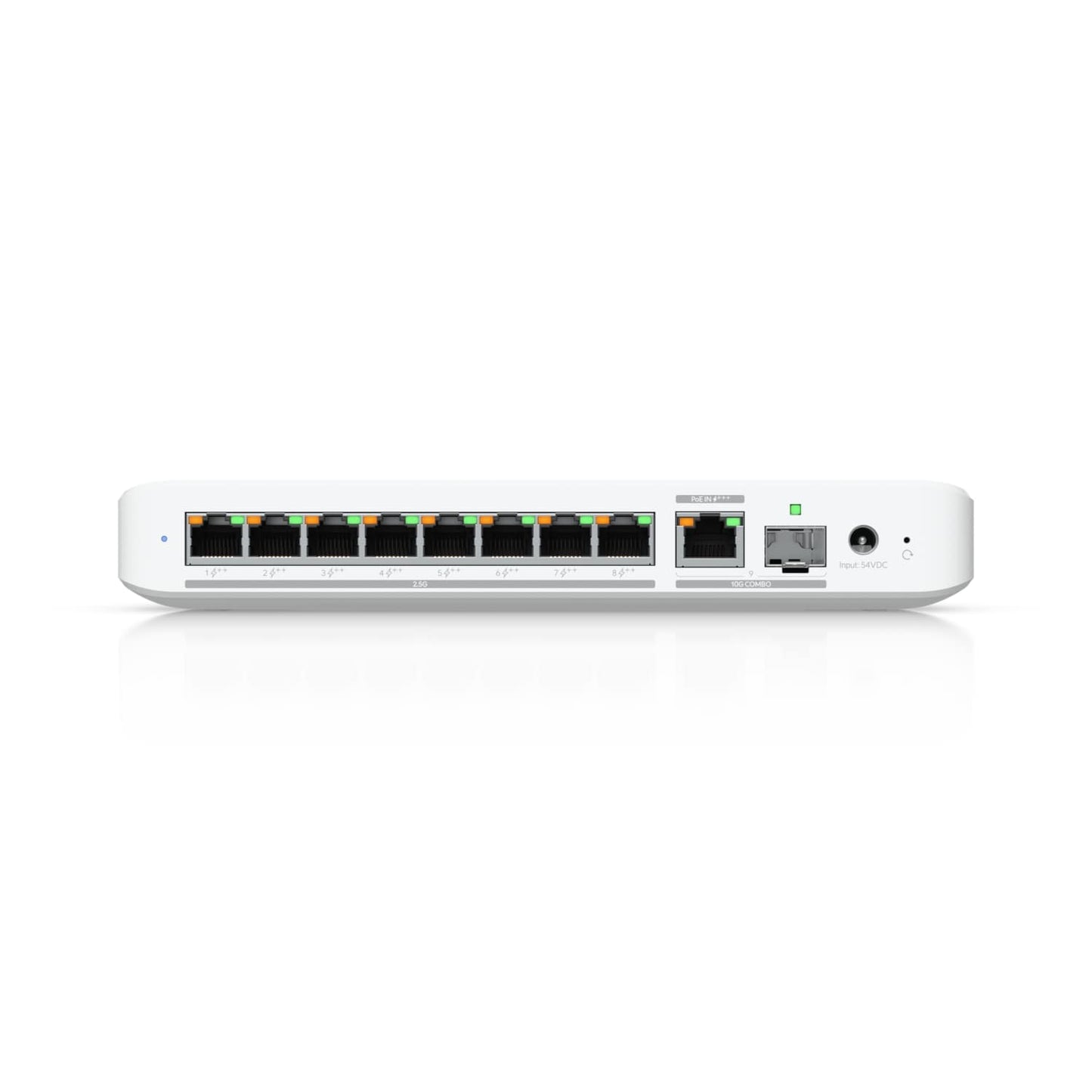 Ubiquiti Flex 2.5G PoE, 8-port 2.5 GbE PoE++ Switch, 10 GbE RJ45/SFP+ Combination Uplink Port, Powered With PoE+++ & PSU (Sold Separately ) USW-Flex-2.5G-8-PoE