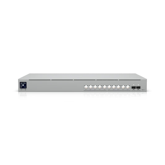 Ubiquiti Pro XG 10 PoE, 1U, Professional-grade 10-port, Layer 3 Etherlighting PoE+++ Switch, (10) 10 GbE and (2) 10G SFP+ Ports,  USW-Pro-XG-10-PoE