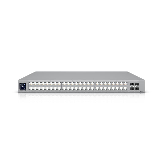 Ubiquiti Pro XG 48 PoE, Professional-grade, 48-port Layer 3 Etherlighting, PoE+++ Switch, (32) 10 GbE, (16) 2.5 GbE PoE, (4) 25G SFP28 Ports USW-Pro-XG-48-PoE