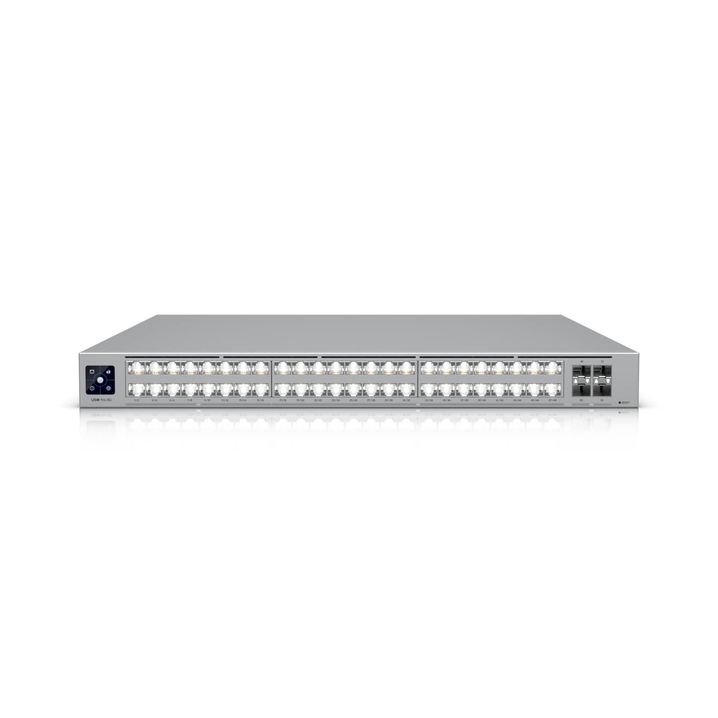 Ubiquiti Pro XG 48, Professional-grade, 48-port Layer 3 Etherlighting Switch, (32) 10 GbE, (16) 2.5 GbE, (4) 25G SFP28 Ports, DC Power Backup Ready USW-Pro-XG-48