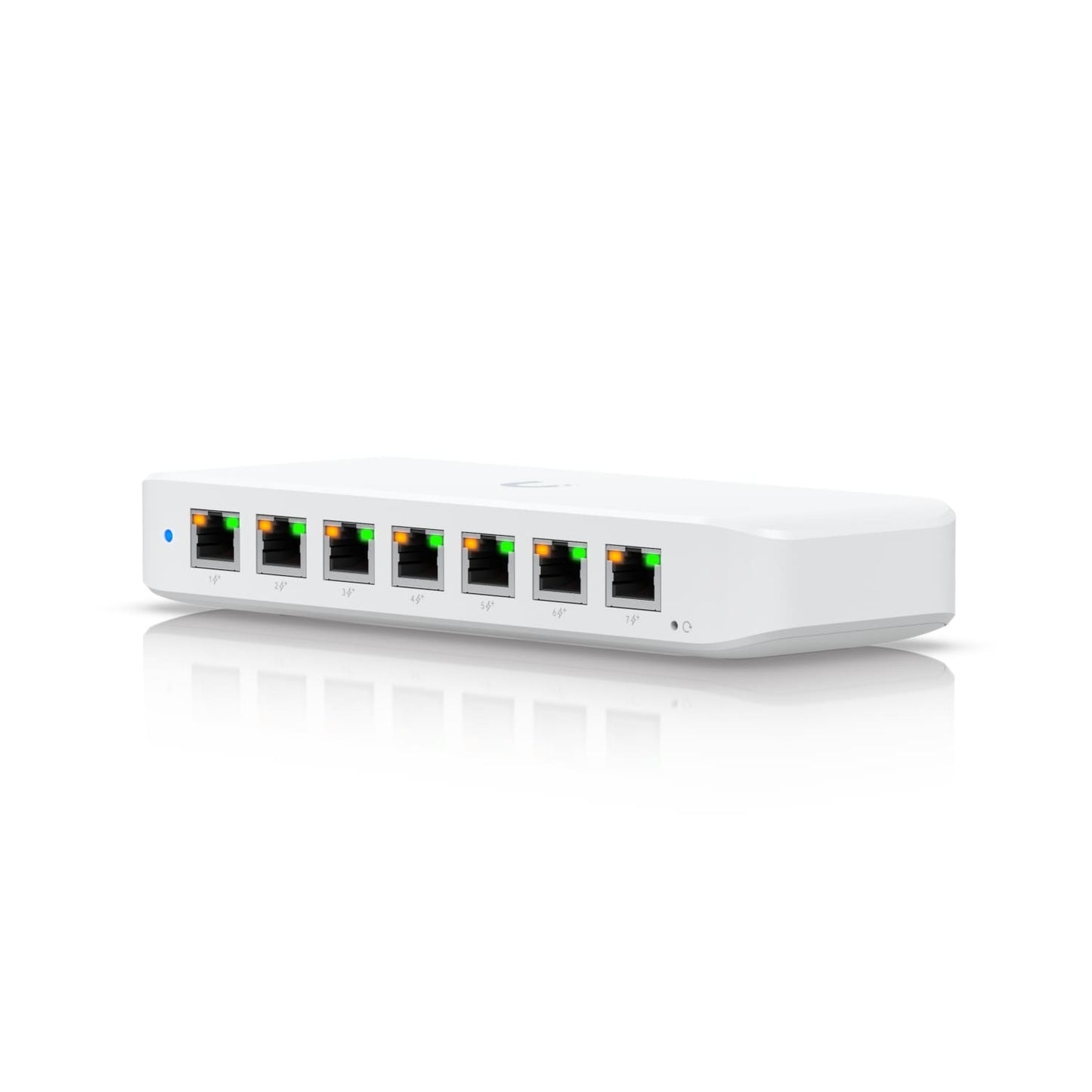 Ubiquiti Ultra 42W, Compact Layer 2, 8-port GbE PoE Switch, Versatile Mounting Options, 7 PoE/PoE+ No Power Supply, PoE++ Input, 2Yr W USW-Ultra