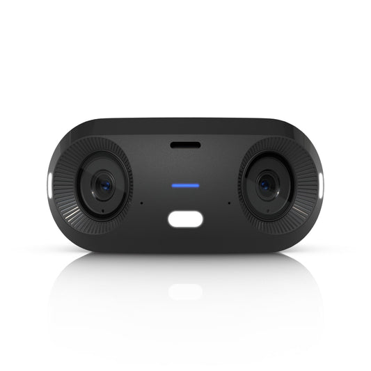 Ubiquiti G6 180, Black, Indoor/Outdoor Dual Sensor 16MP PoE+ Camera, Multi-TOPS AI Engine, Panoramic 180 Coverage. UVC-G6-180-B