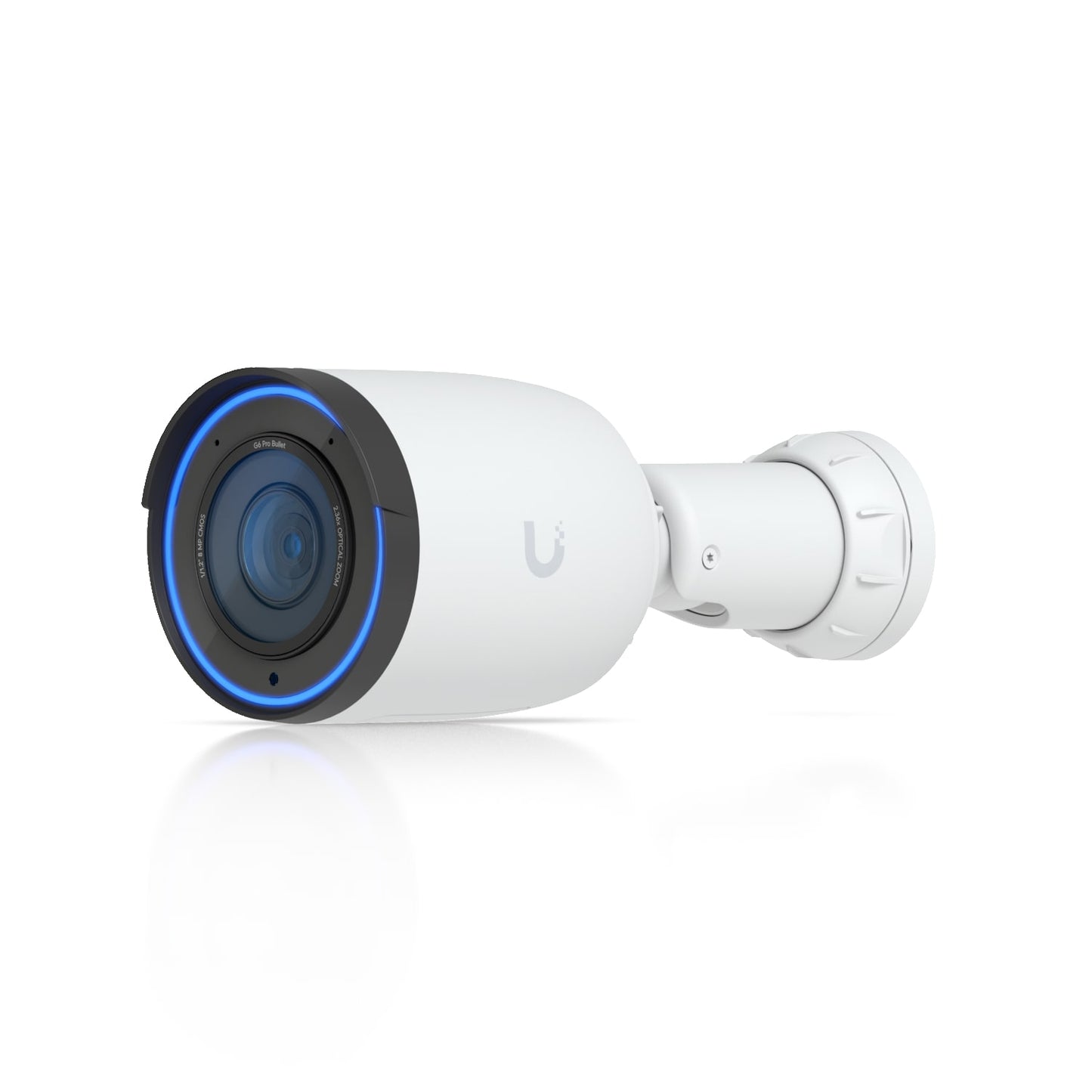 Ubiquiti G6 Pro Bullet, White All-Weather 4K PoE+ Camera, Multi-TOPS AI Engine, 2.36x Optical Zoom, Large 1/1.2'CMOS Sensor, Long-Range IR Night Vision UVC-G6-PRO-BULLET-W