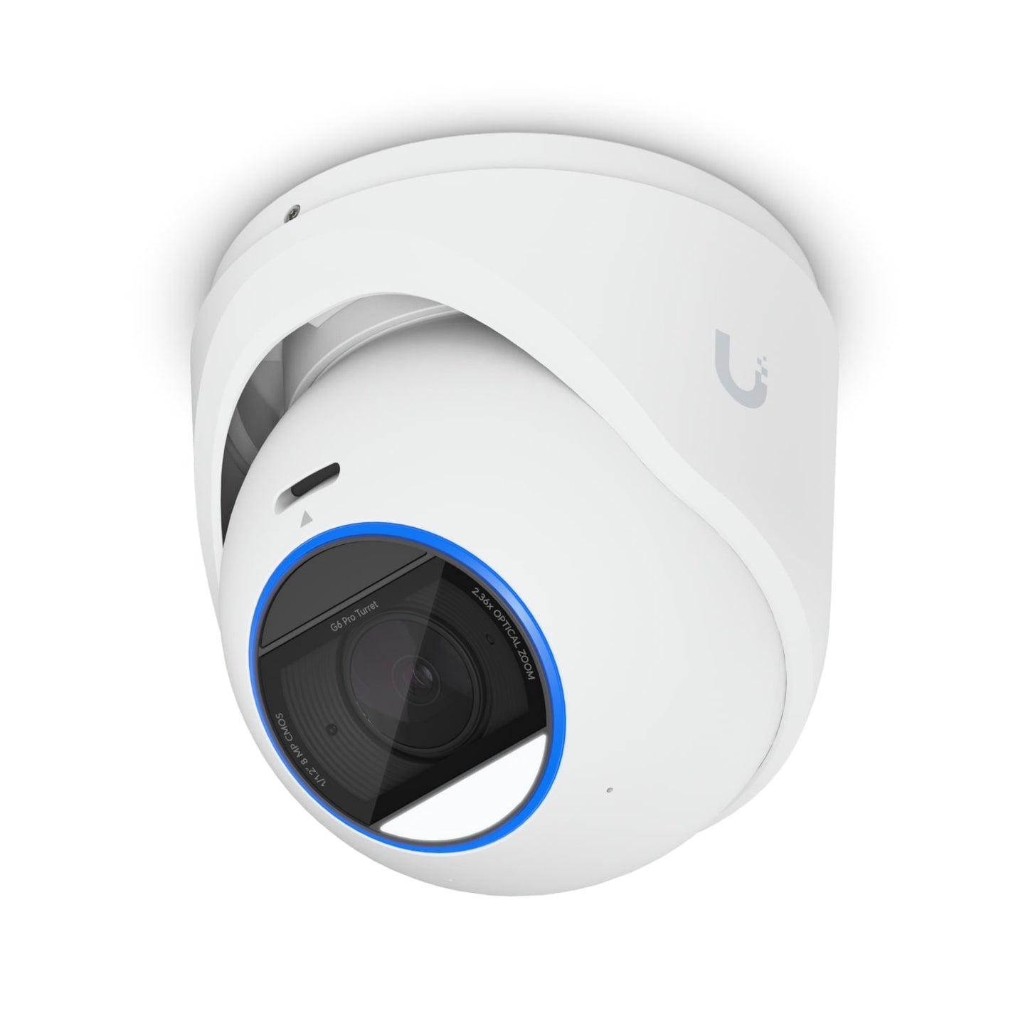 Ubiquiti G6 Pro Turret, White, All-Weather Tamper-Resistant 4K PoE+Cam, AI Engine, 2.36x Optic Zoom, 1/1.2'CMOS, Light Clarity, L-Range IR Night Vision UVC-G6-Pro-Turret-W