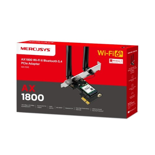 Mercusys AX1800 Wi-Fi 6 Bluetooth 5.4 PCIe Adapter (MA70XE) MA70XE